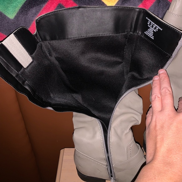 Route 66 Knee High Boots Light Gray sz 8M - Picture 5 of 14